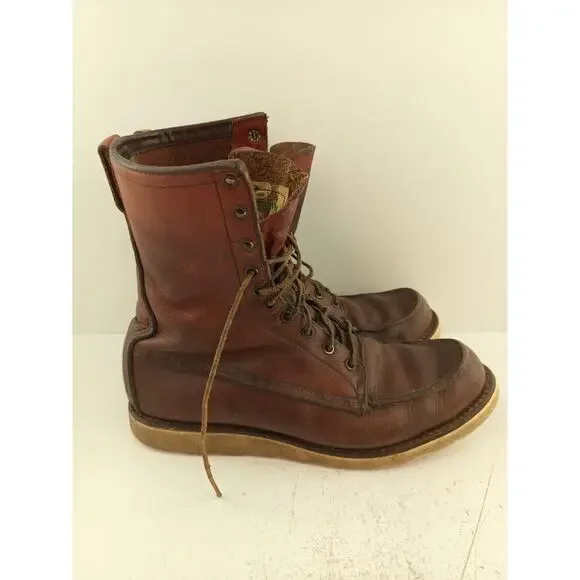 Vintage Red Wing Irish Setter Sport Boot USA Men's Moc Toe Work Boots See Desc